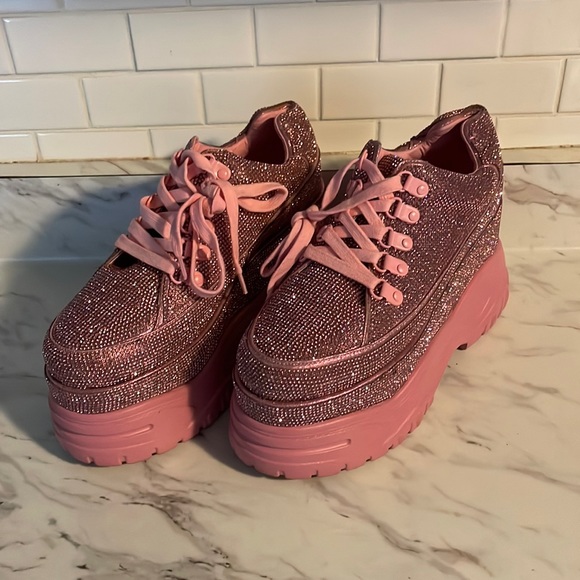 club exx Shoes Club Exx Platform Sneakers Pink Size 8 Poshmark